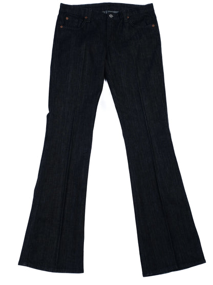 Excellent 7 For All Mankind Blue Bootcut Jeans Size M Cotton