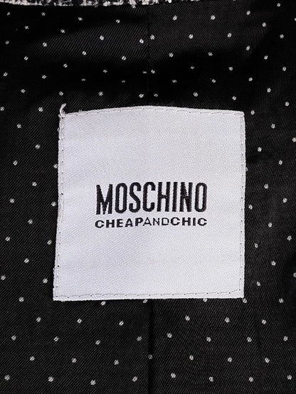 Excellent Moschino Cheap and Chic Gray Wool Coat Size L