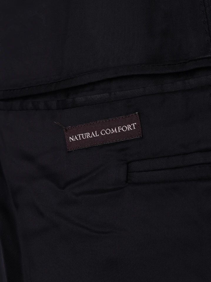 Excellent Canali Black Wool Suit Jacket Size XXL for Men