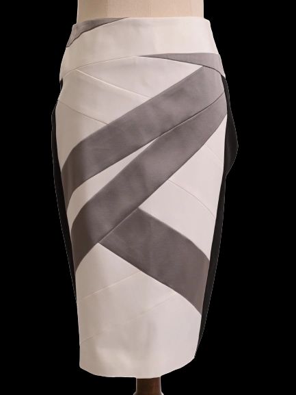 Excellent Karen Millen Geometric Pattern Skirt Size XS Combined Color