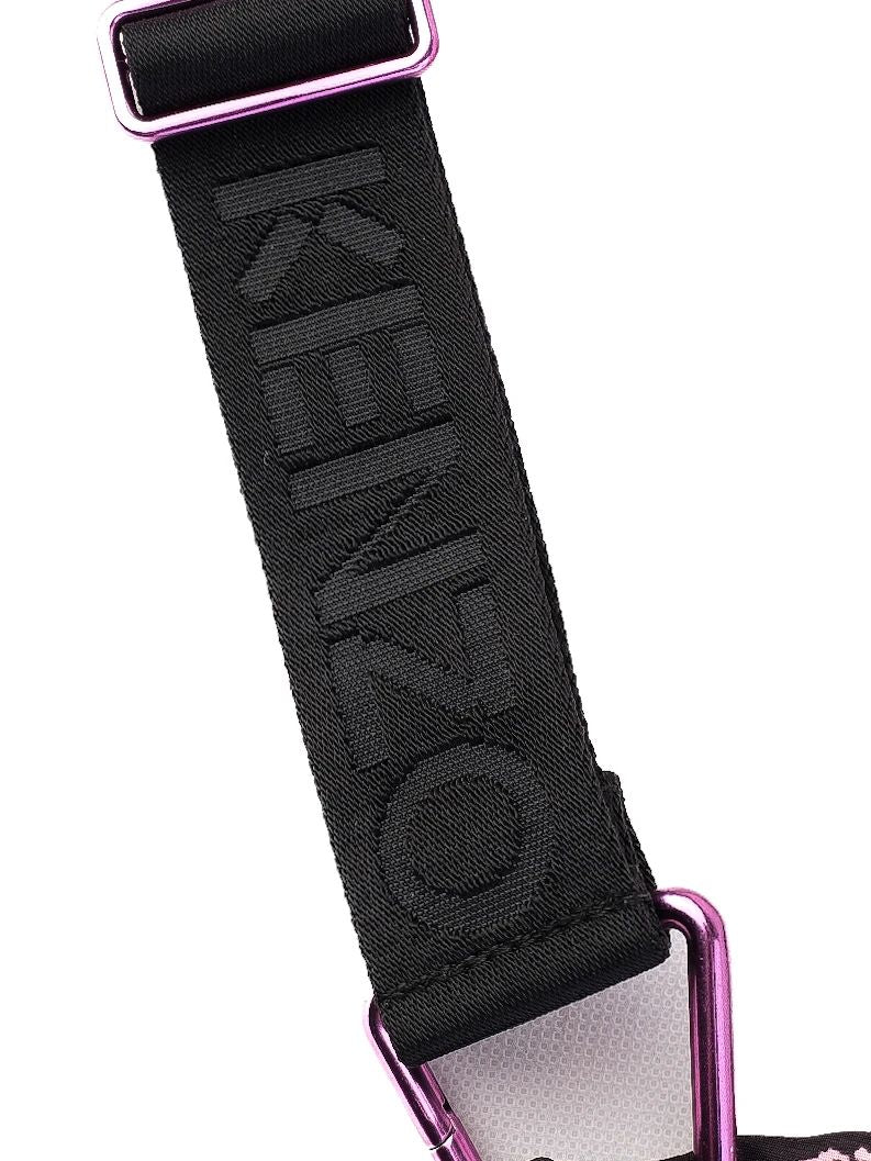 Excellent Kenzo &amp; H&amp;M Pink Black Tiger Print Bag with Embroidered Strap