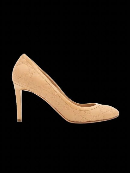 Excellent Dior Orange Leather High-Heeled Shoes Size 38