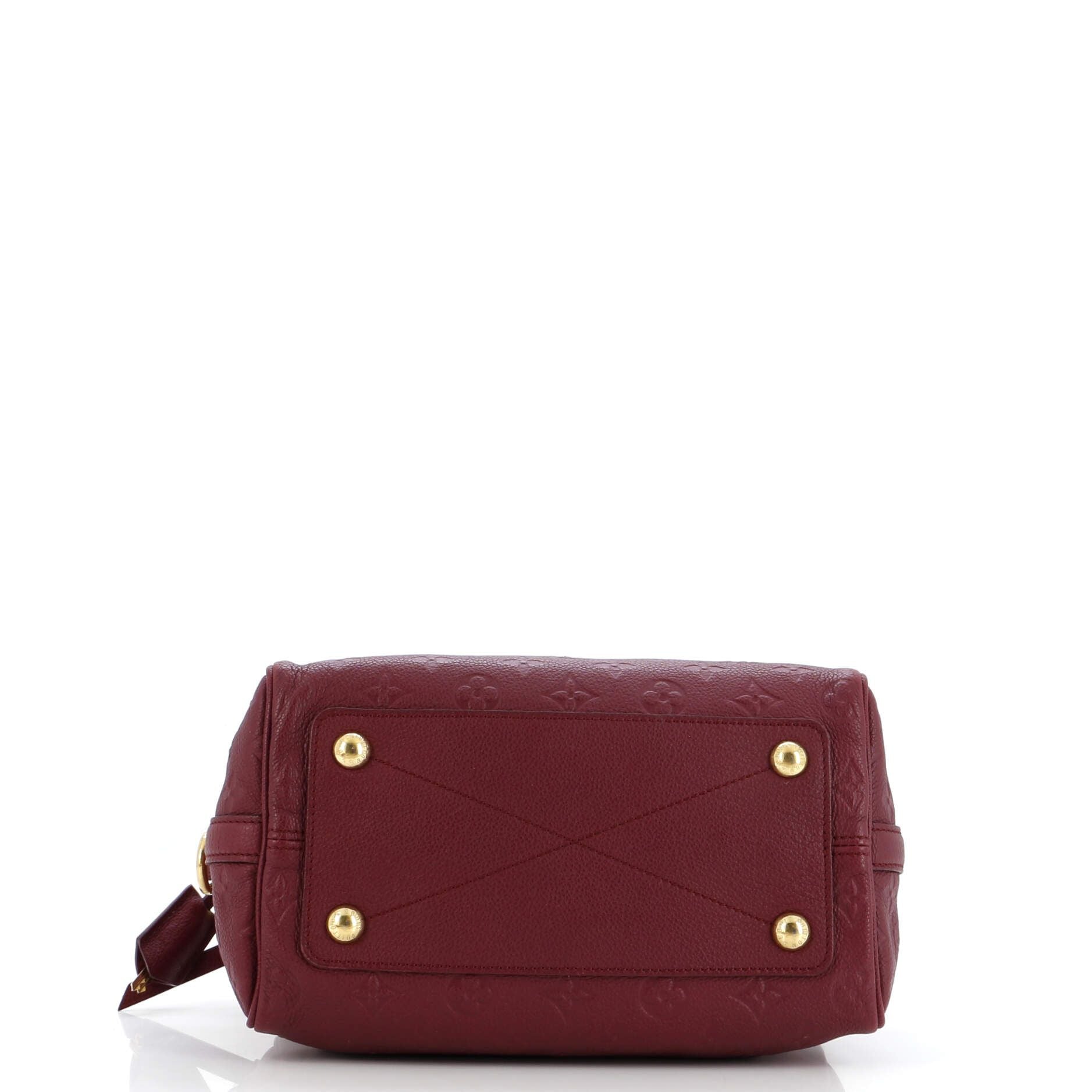 Louis Vuitton Speedy Bandouliere Bag Monogram Empreinte Leather 25