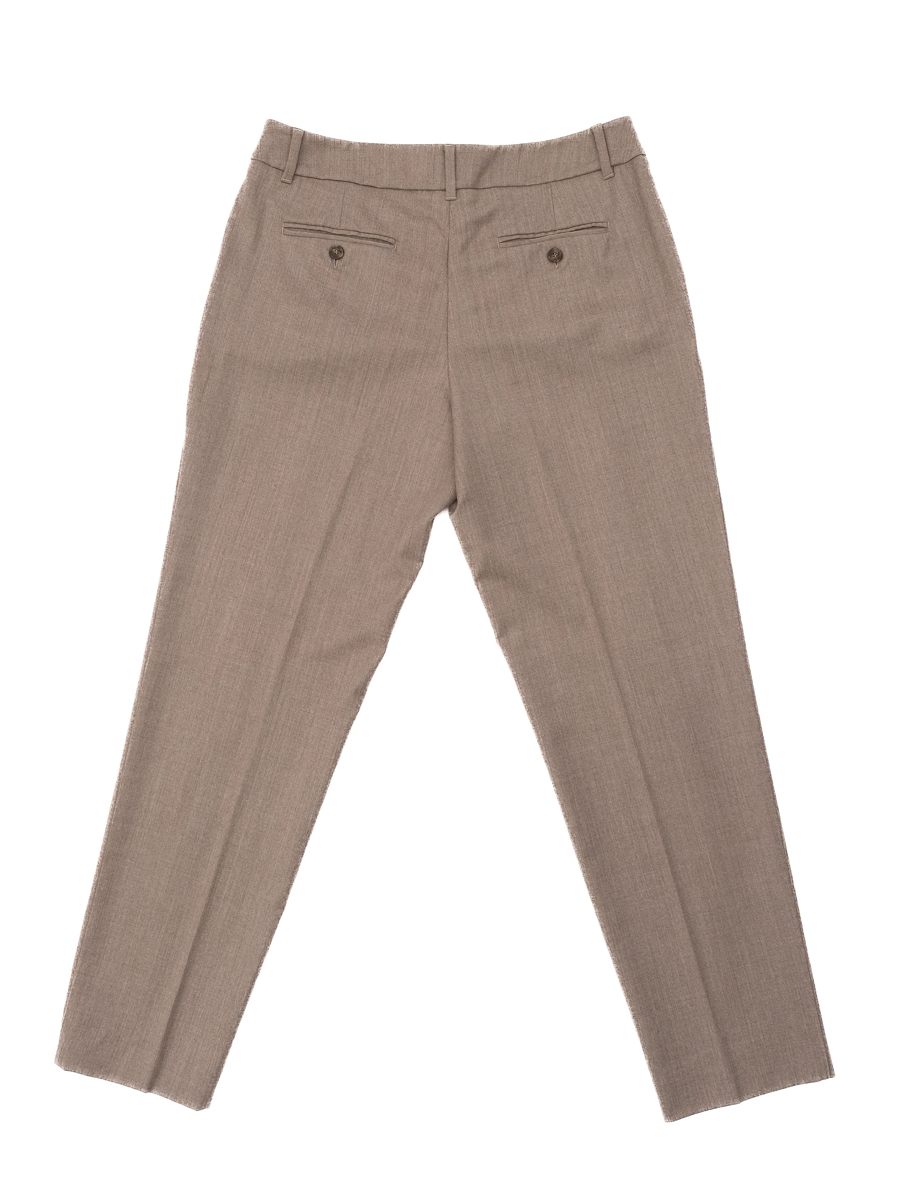 Excellent Weekend MaxMara Gray Wool Trousers Size L