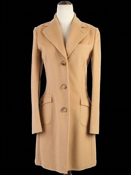 Excellent Patrick Hellman Orange Bemberg WomenÕs Coat Size M