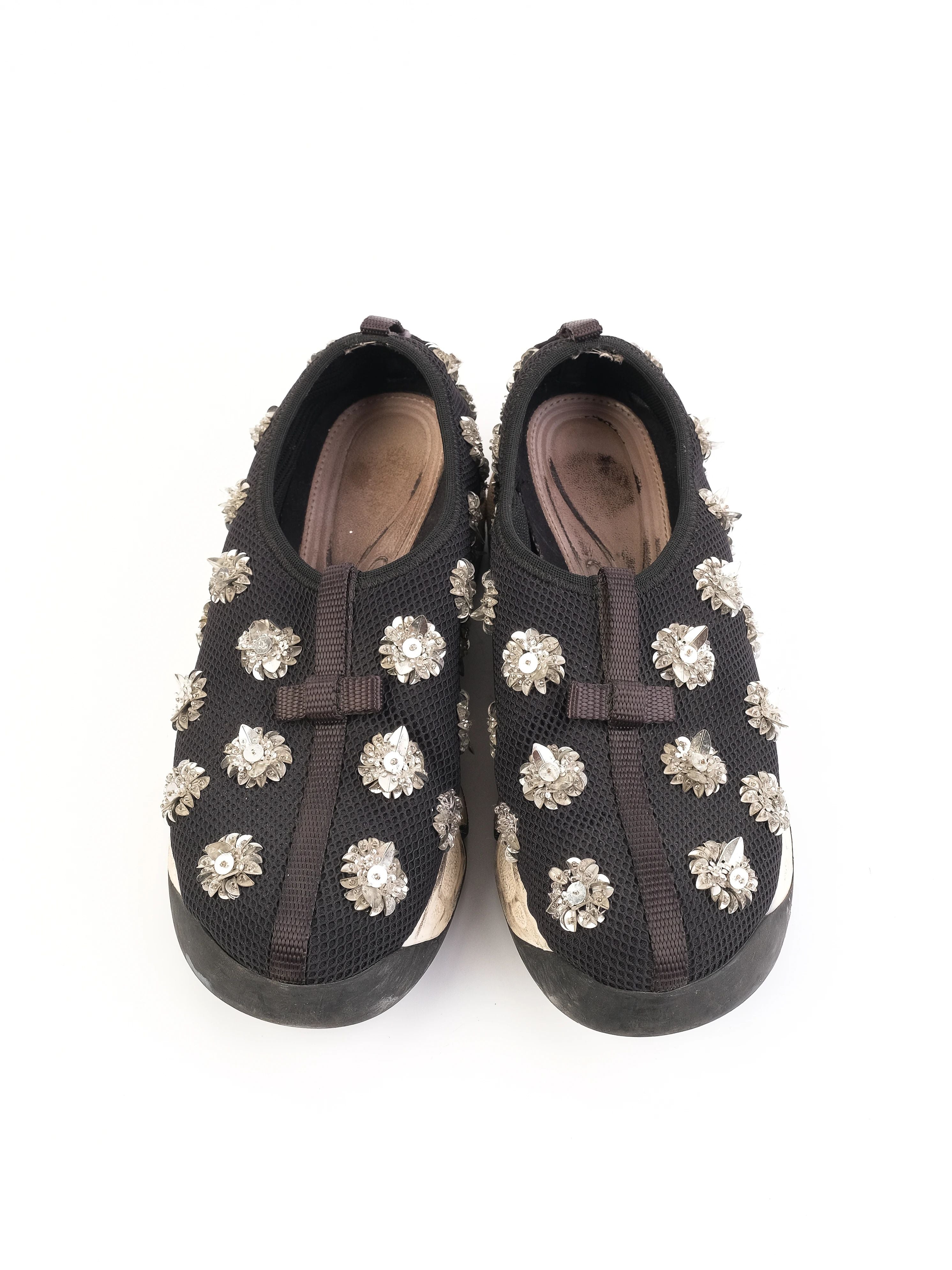 Dior Black Fabric Sneaker with Decorative Elements Size 36
