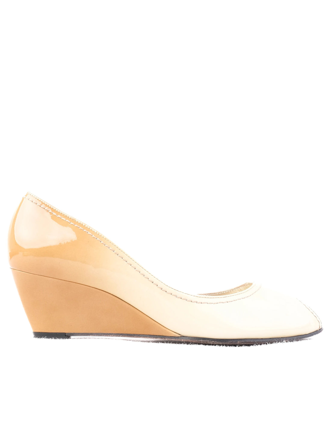 Excellent Kennel&Shmenger White Leather Wedge Shoes Size 38
