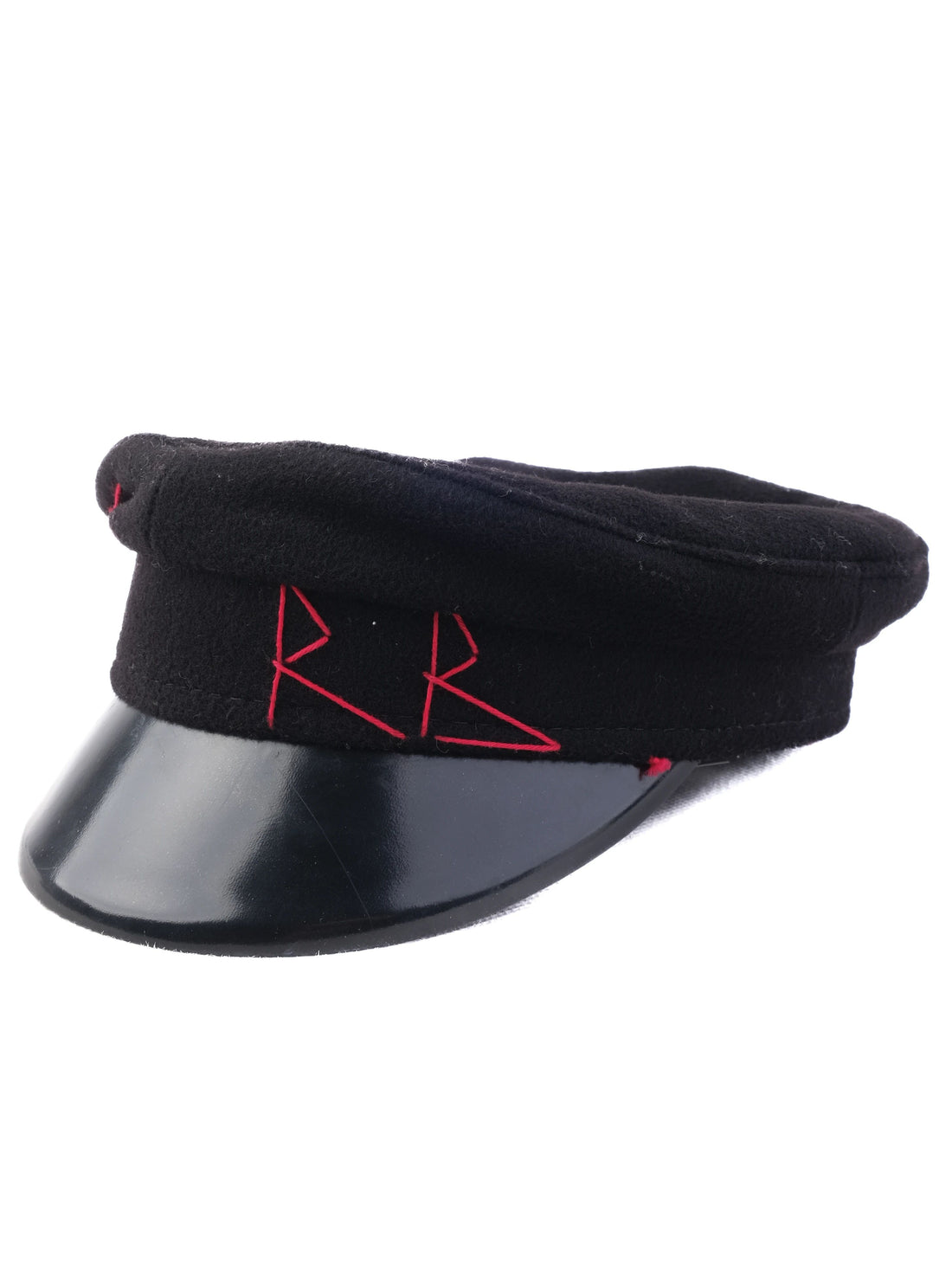 Excellent Ruslan Baginskiy Black Wool Cap with RB Embroidery