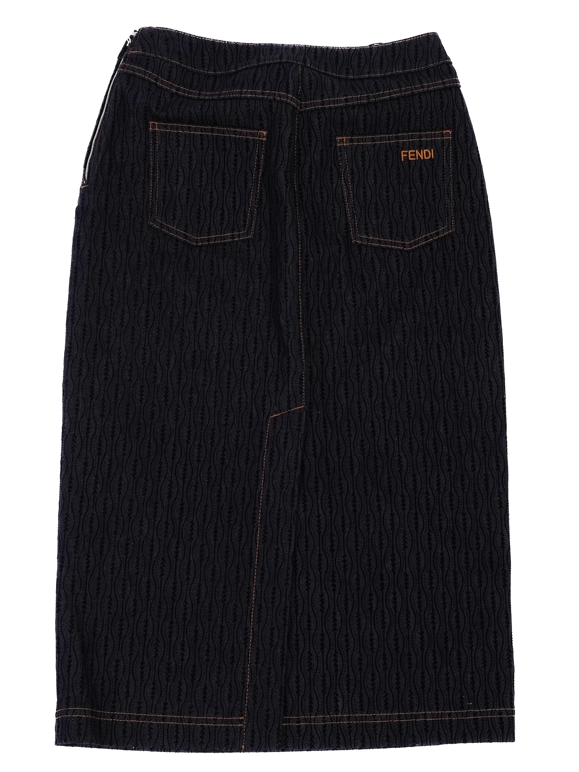 Excellent Fendi Blue Cotton Women&
