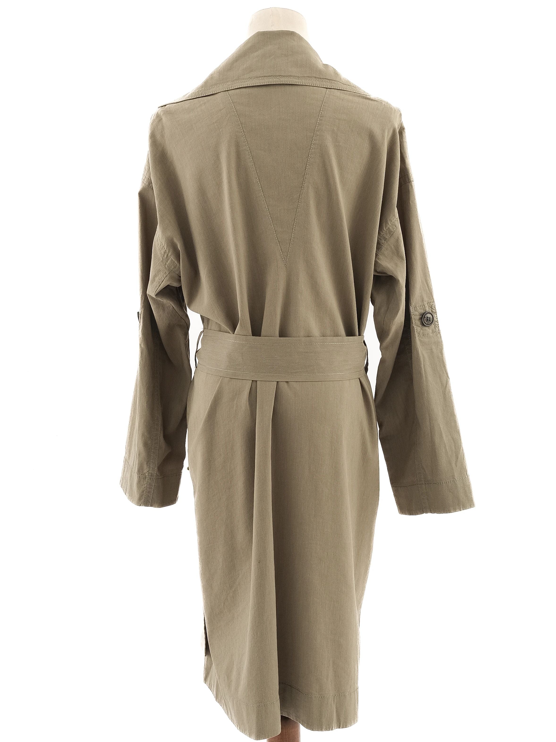 Excellent Emporio Armani Green Wool Blouse Size M Short-Sleeve