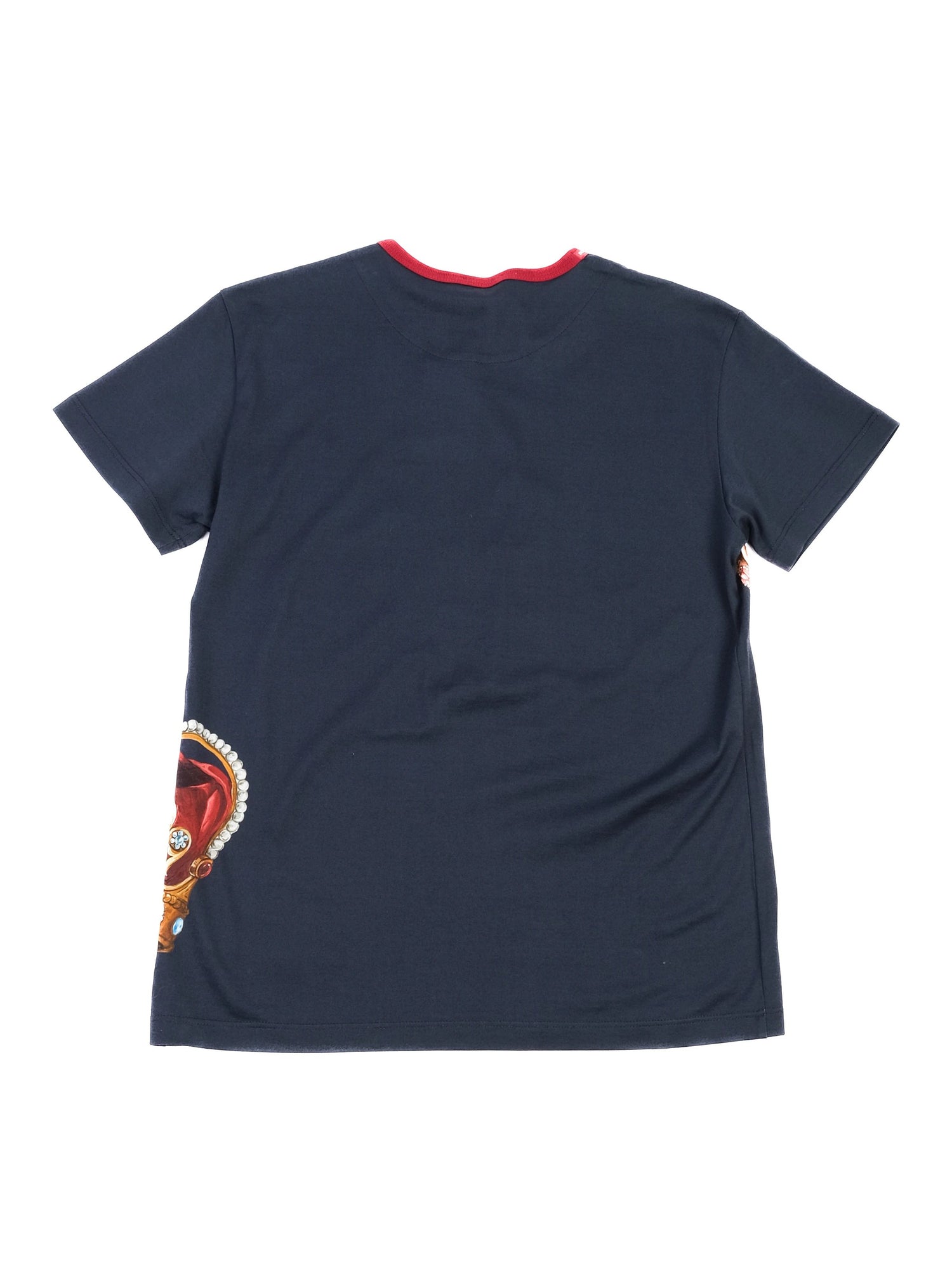 Excellent Dolce Gabbana Navy Crown Print T-Shirt for Kids Size 12