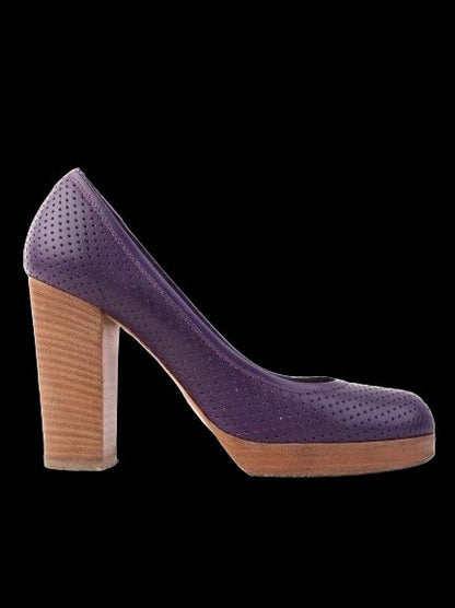 Excellent SI Rossi Purple Leather High-Heeled Shoes Size 38