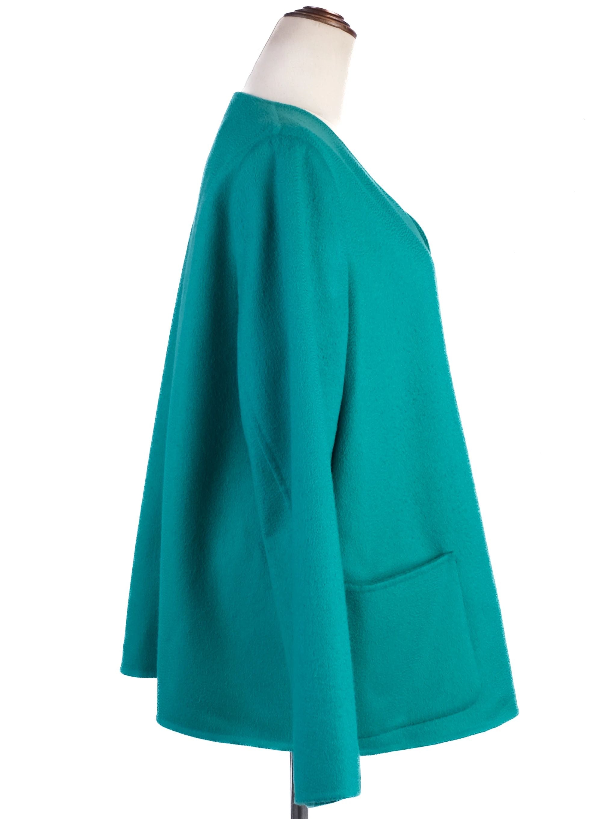 Excellent Marina Rinaldi Green Wool Blazer Size XL Women&
