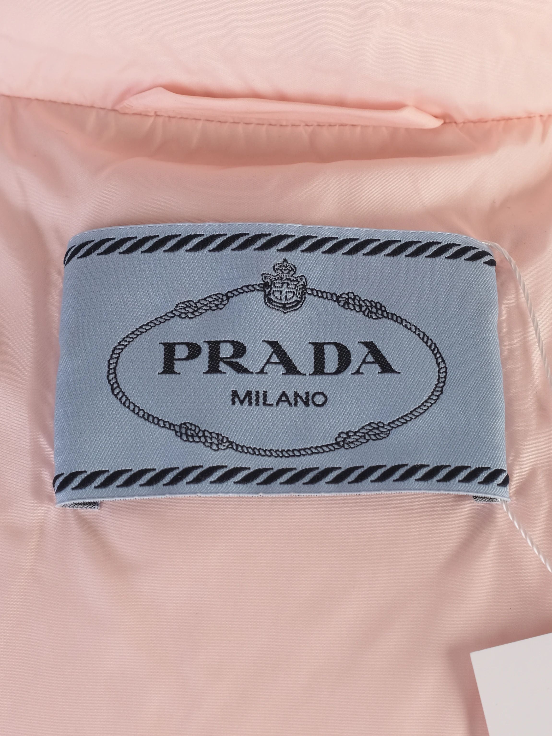 Perfect Prada Pink Nylon Puffer Jacket Size XS for Women