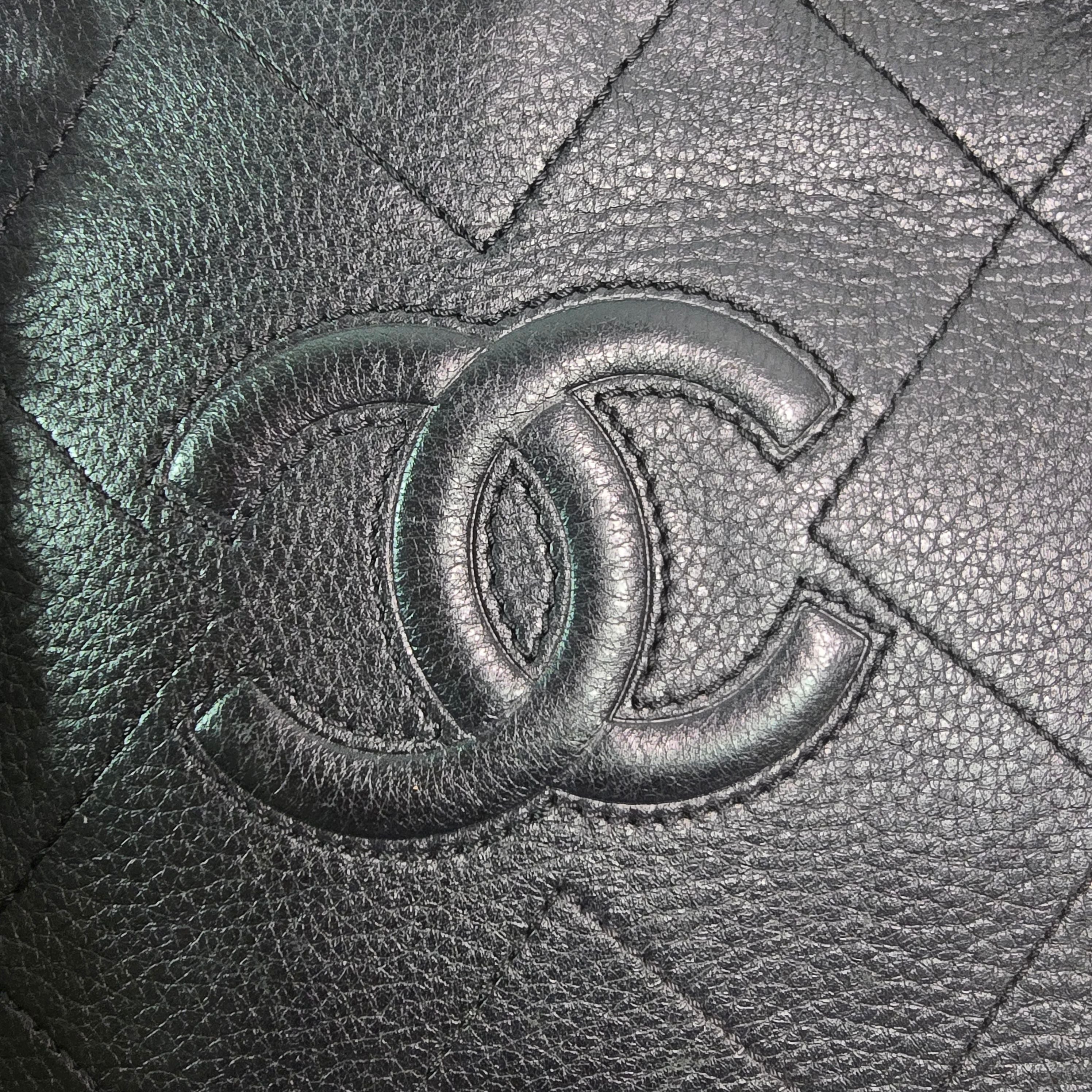 Chanel Turn-around Ligne Black Deerskin