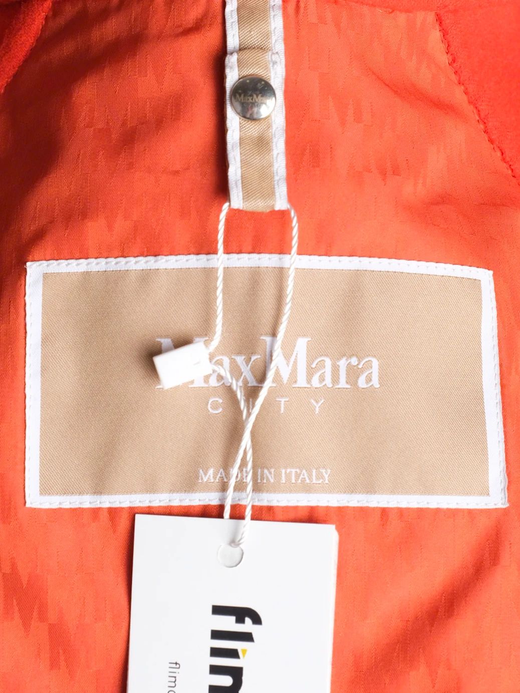 Excellent Max Mara Red Hooded Coat Size S in Fine Angora