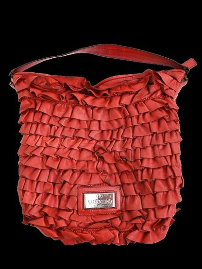 Average Condition Valentino Garavani Red Leather Handbag