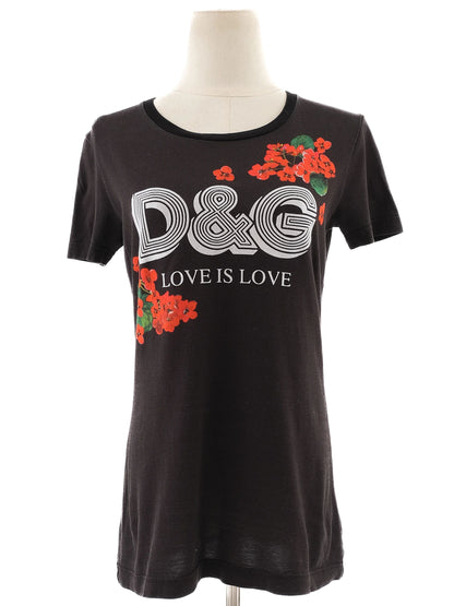 Excellent Dolce &amp; Gabbana Black T-shirt Size S D&amp;G LOVE IS LOVE