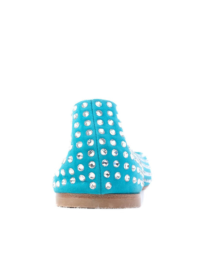 Excellent Giuseppe Zanotti Blue Leather Ballet Flats Size 39.5