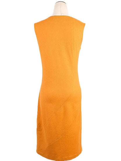 Excellent Nicole Farhi Orange Wool Dress Size S