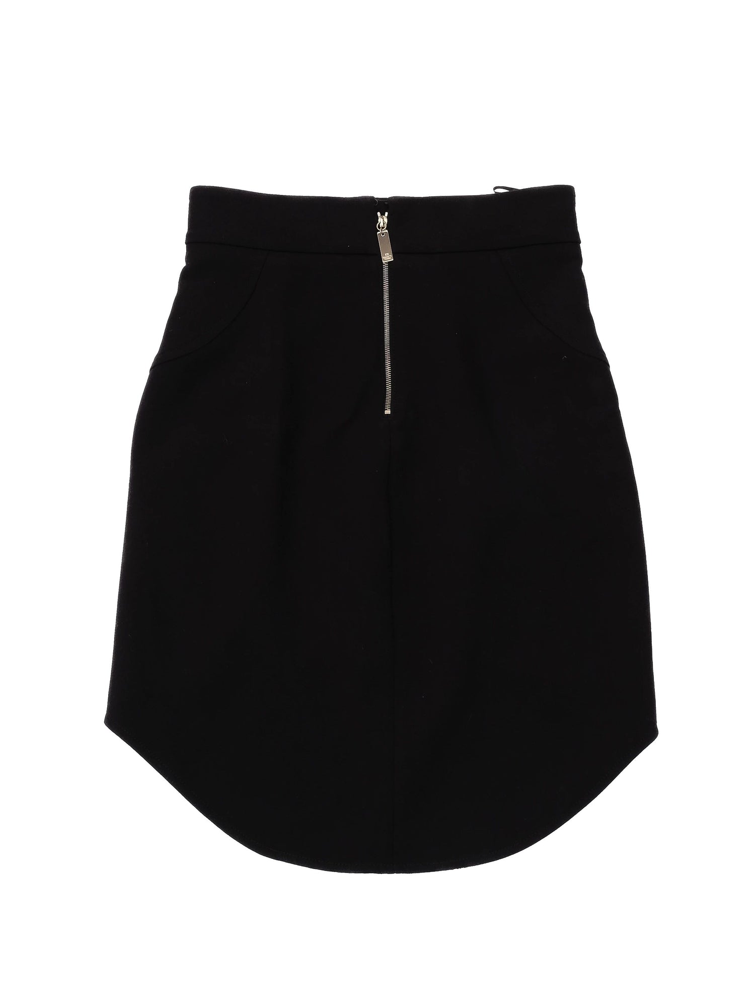 Excellent Elisabetta Franchi Black Viscose Skirt Size M