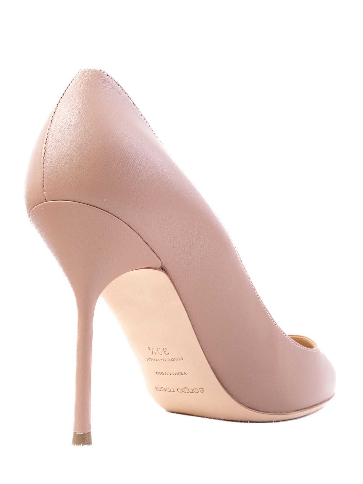 NEW Sergio Rossi Pink Leather High-Heeled Pumps Size N/A
