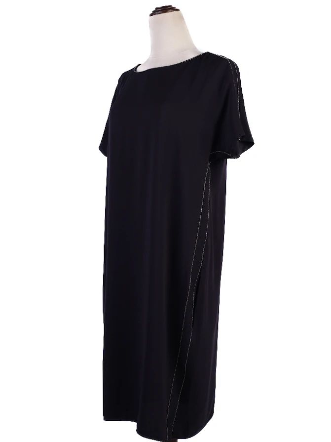 Excellent Brunello Cucinelli Blue Silk Dress Size M Women