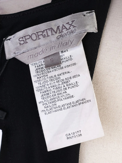 Sportmax Excellent Condition Black Sleeveless Dress Size S Viscose