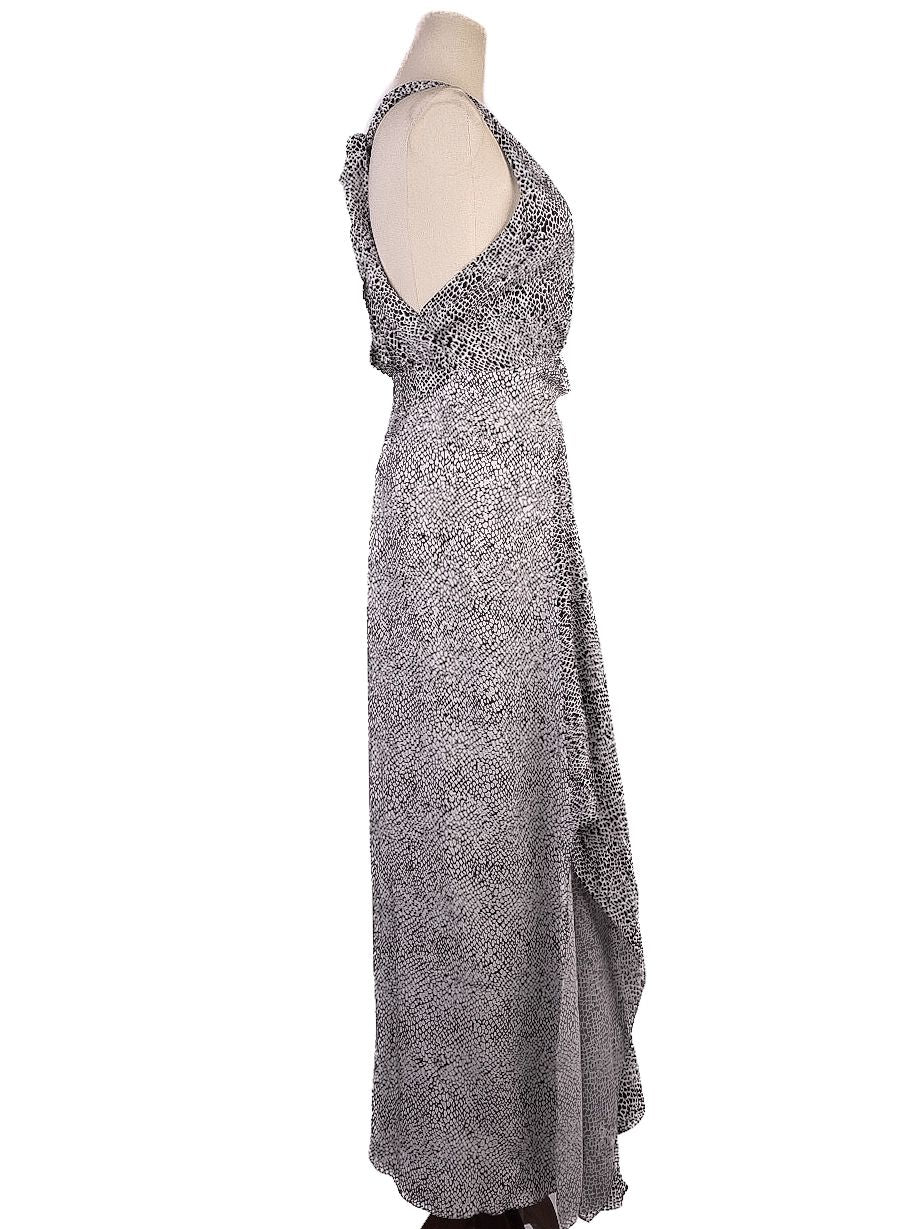 NEW Maje Black Sleeveless V-Neck Dress with Cut-Out Back Size Unknown