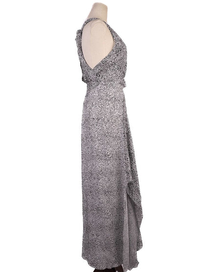 NEW Maje Black Sleeveless V-Neck Dress with Cut-Out Back Size Unknown