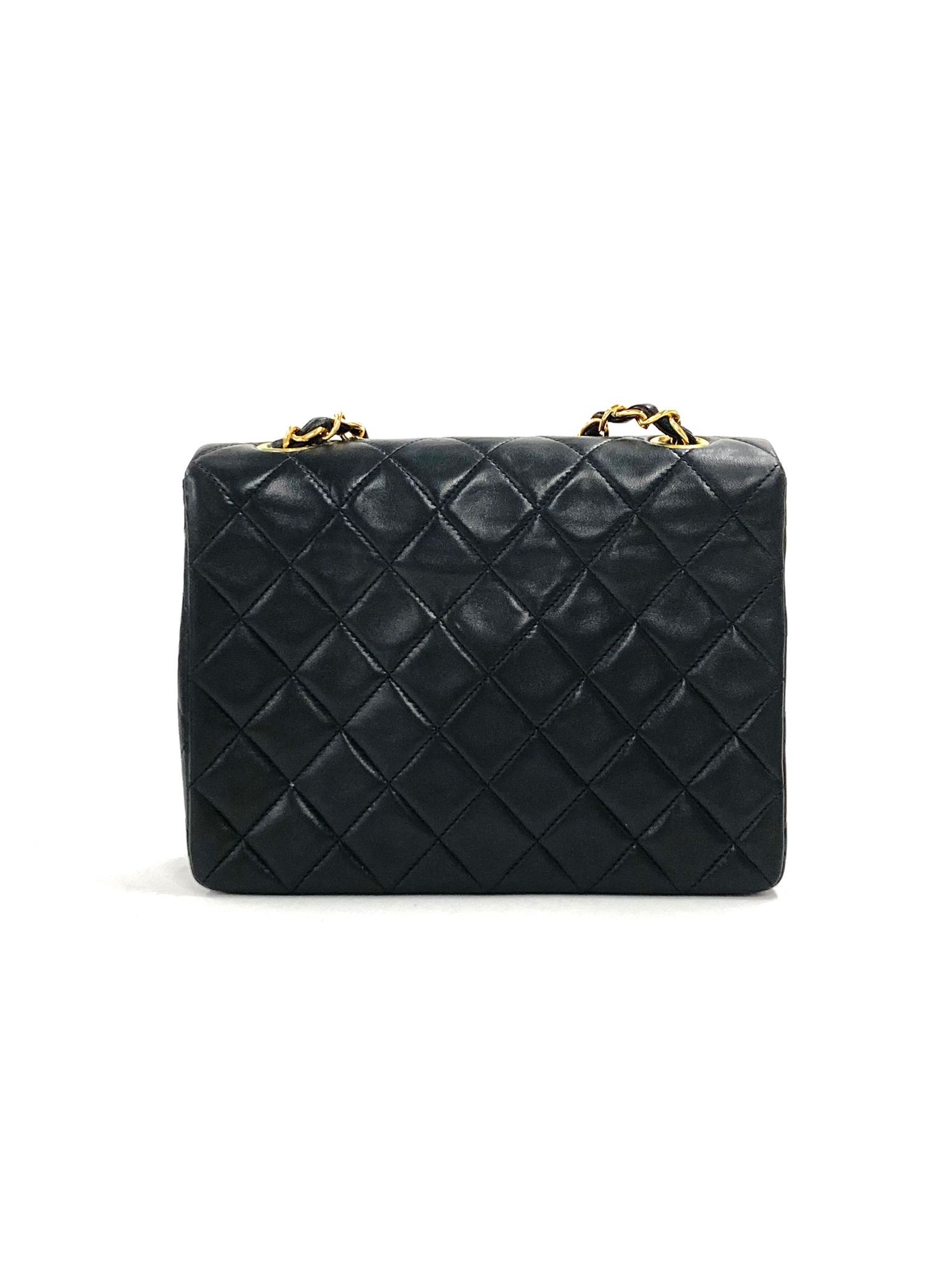 Chanel Small Classic Half Flap, Lambskin Quilted