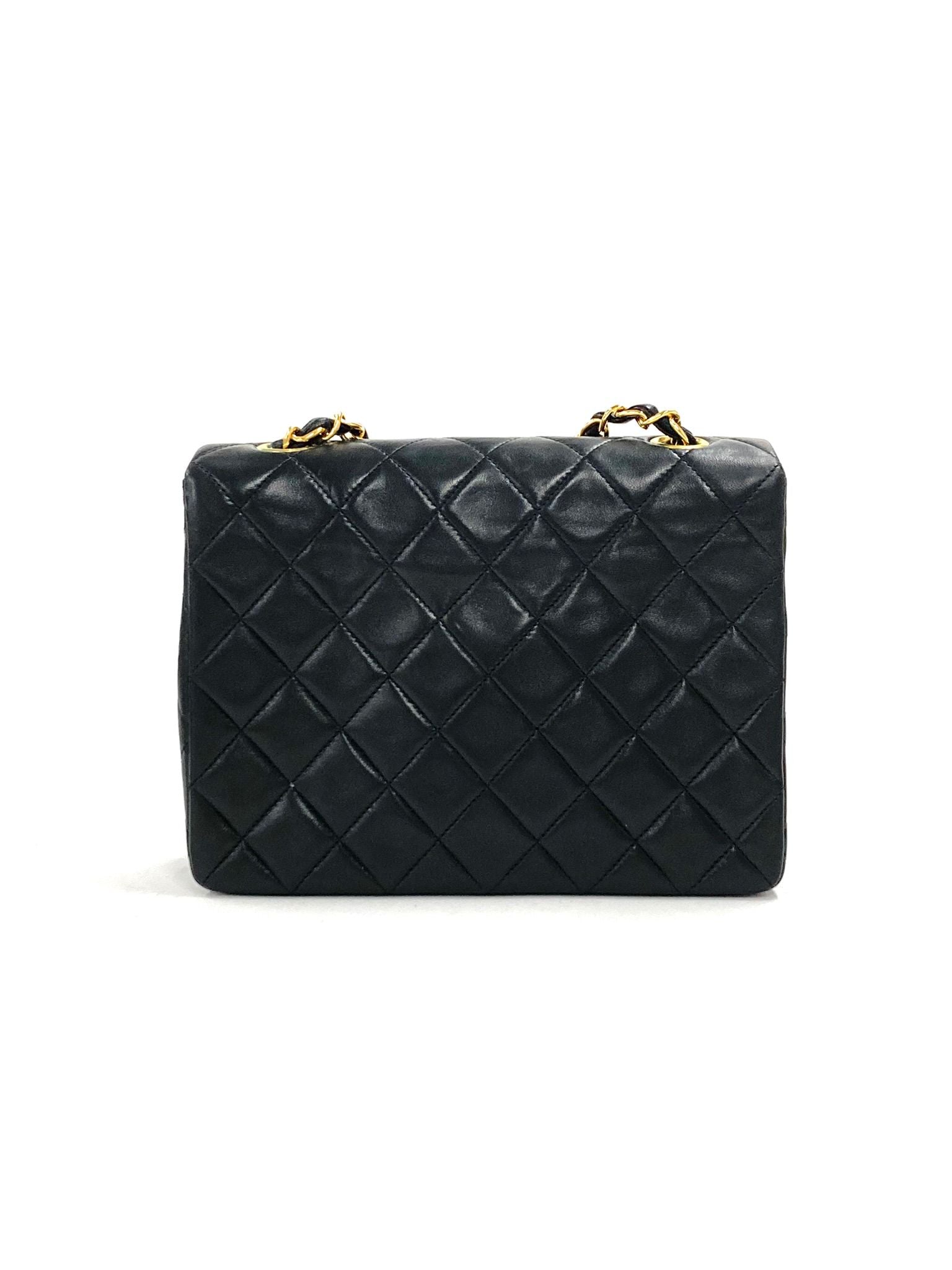 Chanel Small Classic Half Flap, Lambskin Quilted