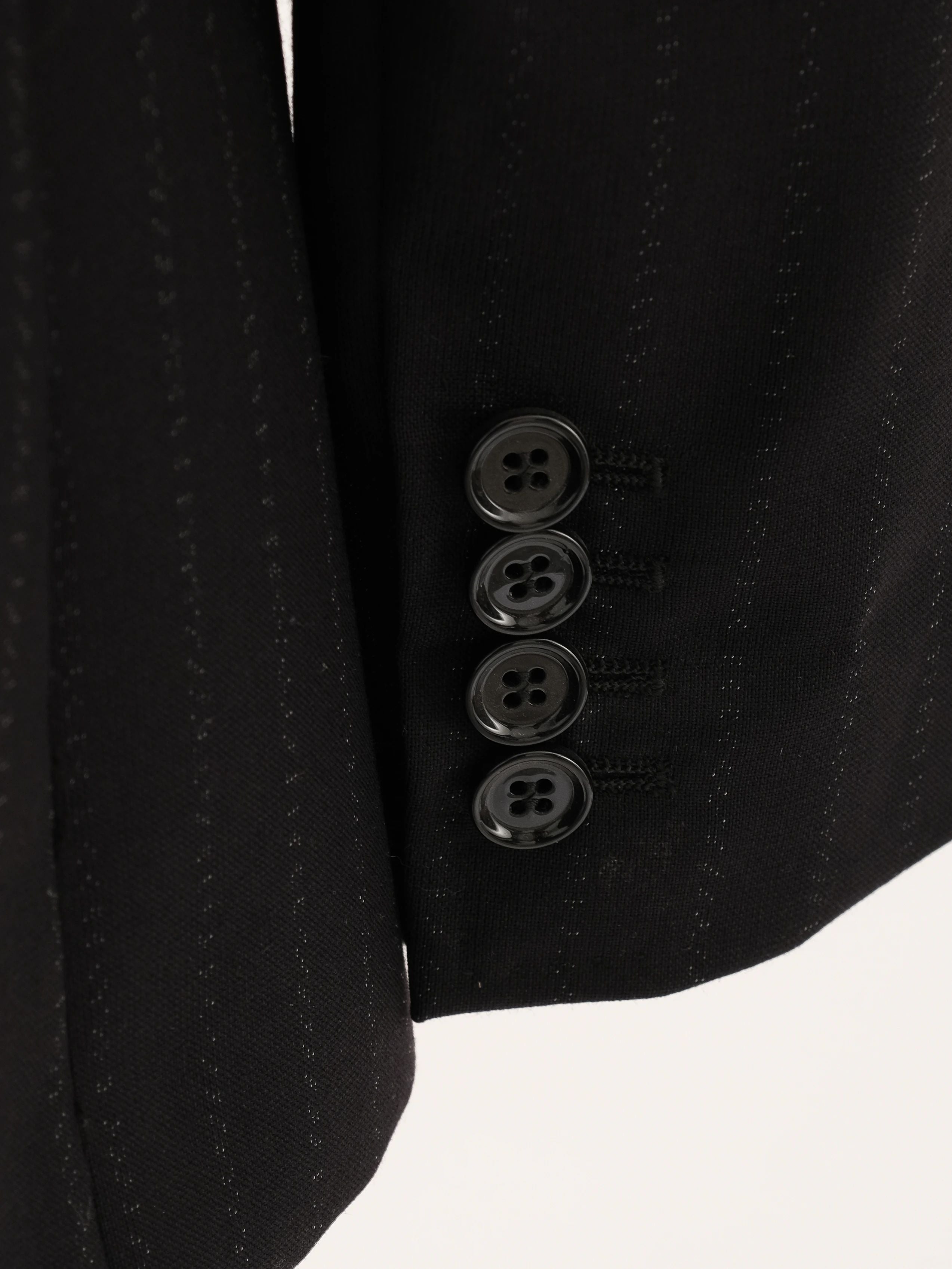 Excellent Dolce Gabbana Black Pinstripe Suit Size L Women Viscose