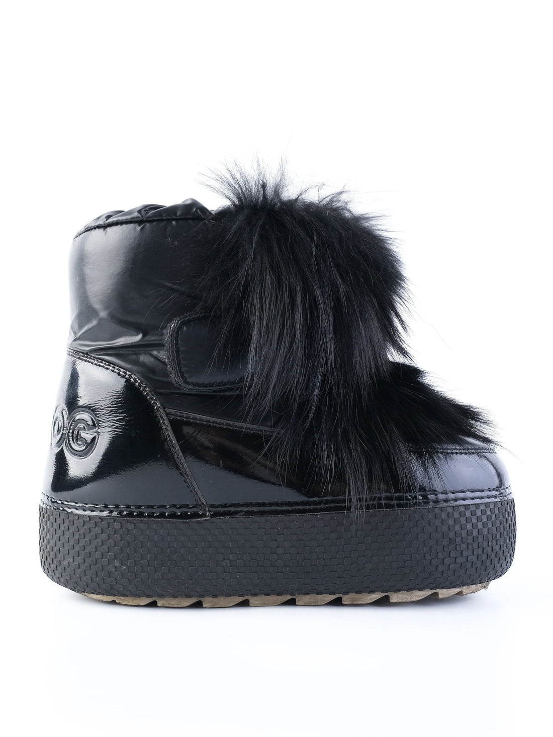 Excellent Jog Dog Kids Winter Boots Black Leather Size 34