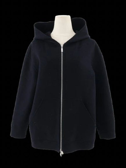 Max Mara Excellent Condition Navy Blue Wool Hoodie Size L