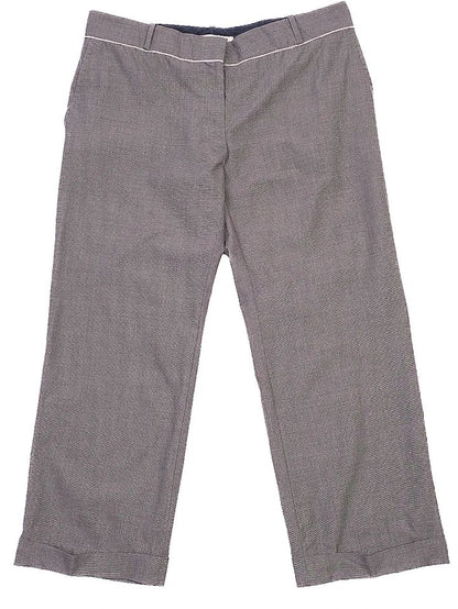 Excellent Stella McCartney Gray Pants Size M Textured Fabric