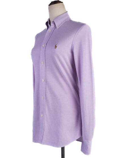 Excellent Ralph Lauren Pink Cotton Button-Up Shirt Size S