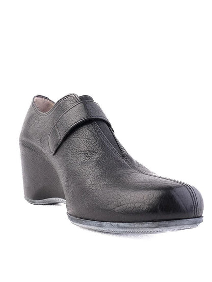 Perfect Baldinini Black Leather Wedge Shoes Size 36.5 with Buckle