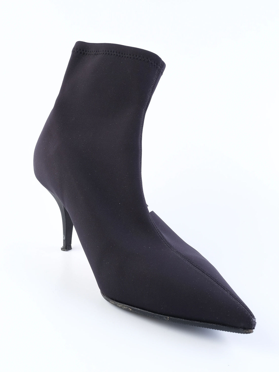 EXCELLENT Valentino Blue Fabric Ankle Boots Size 39 with Stiletto Heel