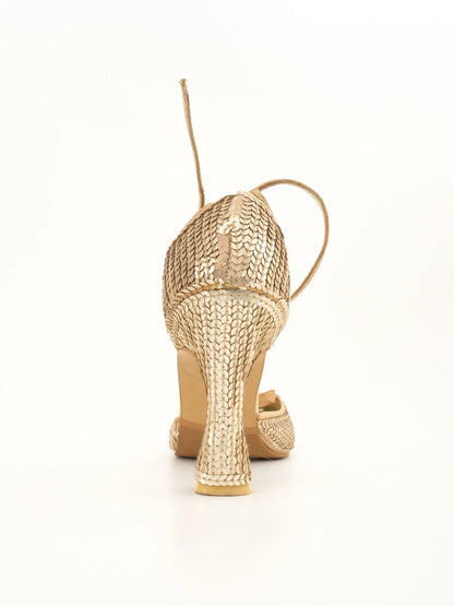 Excellent TWINSET Yellow Leather High-Heeled Shoes Size 38