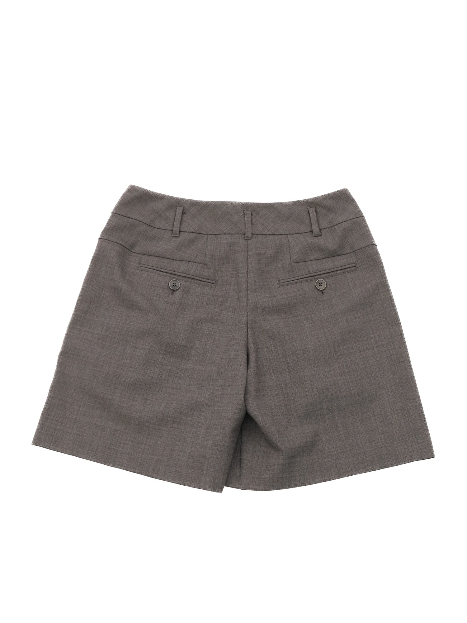 Excellent Weekend MaxMara Gray Wool Shorts Size M