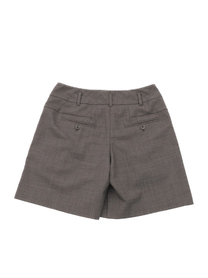 Excellent Weekend MaxMara Gray Wool Shorts Size M