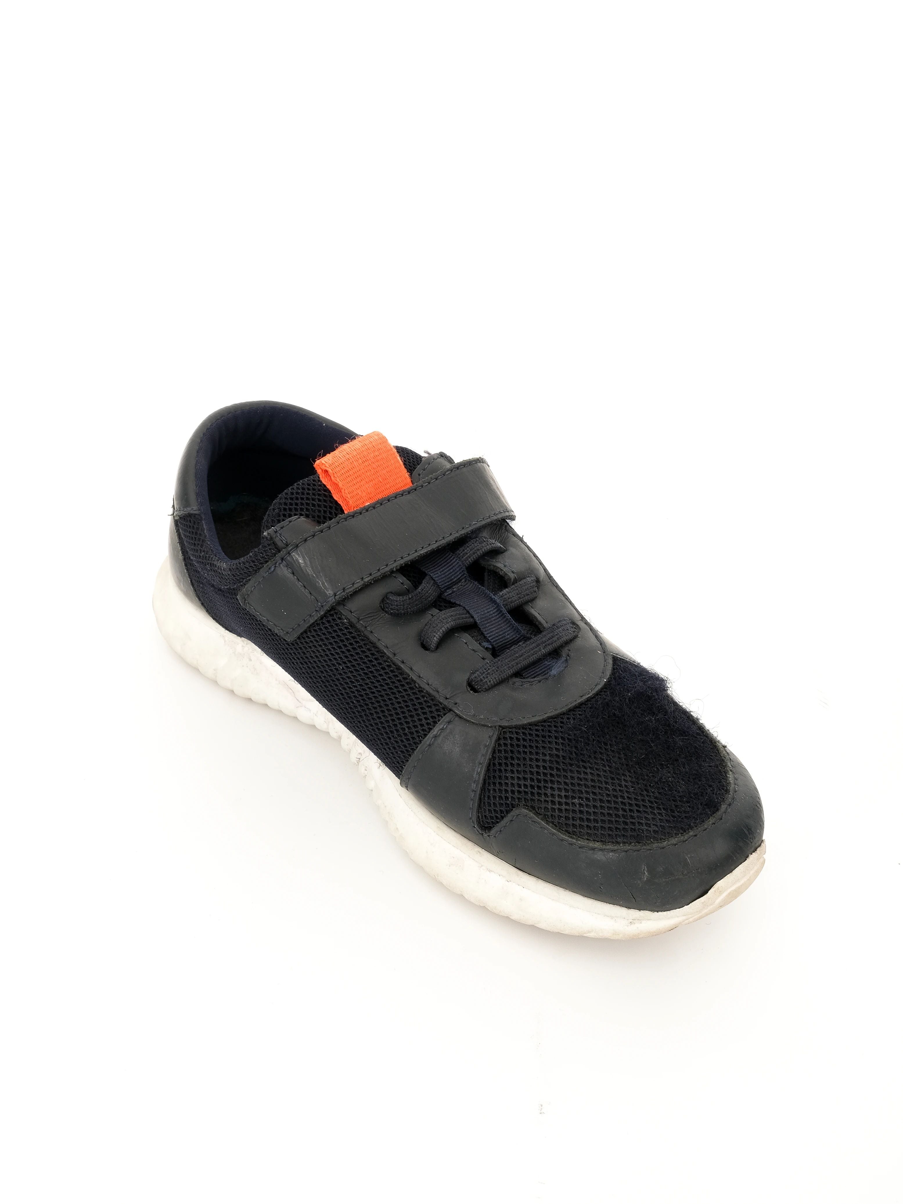 Excellent Jacadi Blue Sneakers with Velcro Strap Size 34