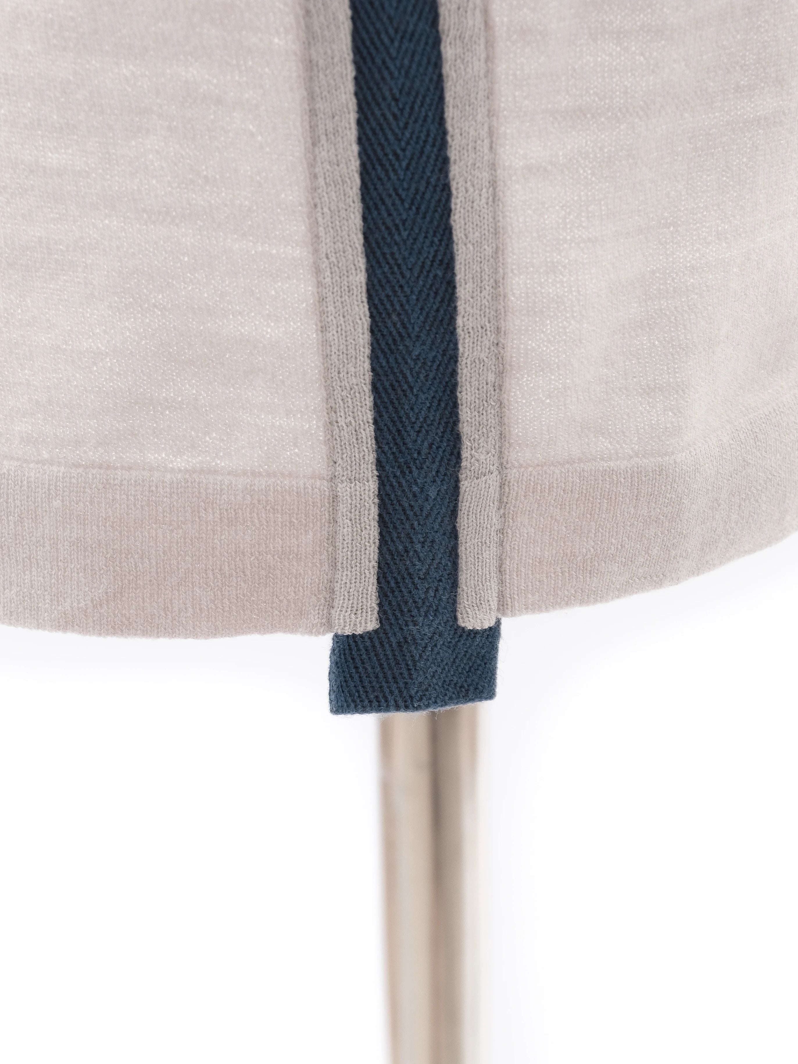 Excellent Hermes Gray Wool Polo Shirt Size L for Men