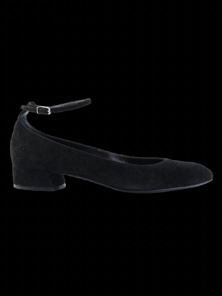 Excellent Casadei Black Genuine Suede Heels Size 36.5