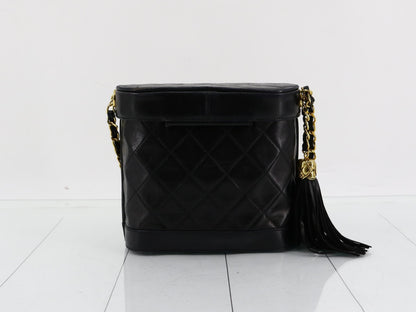 Chanel Tassle Vanity Case, Quilted Lambskin Leather