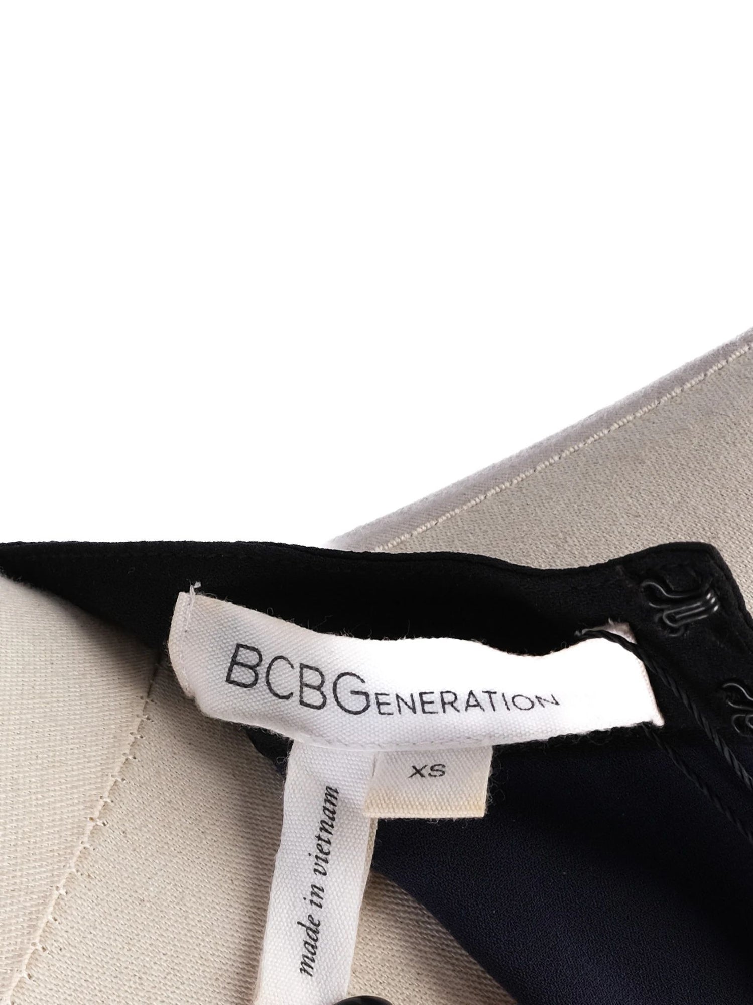 BCBGeneration Blue Halter Top with Black Collar Size XS - Excellent Condition