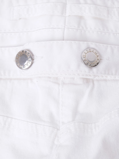 Excellent Dolce Gabbana White Cotton Women&