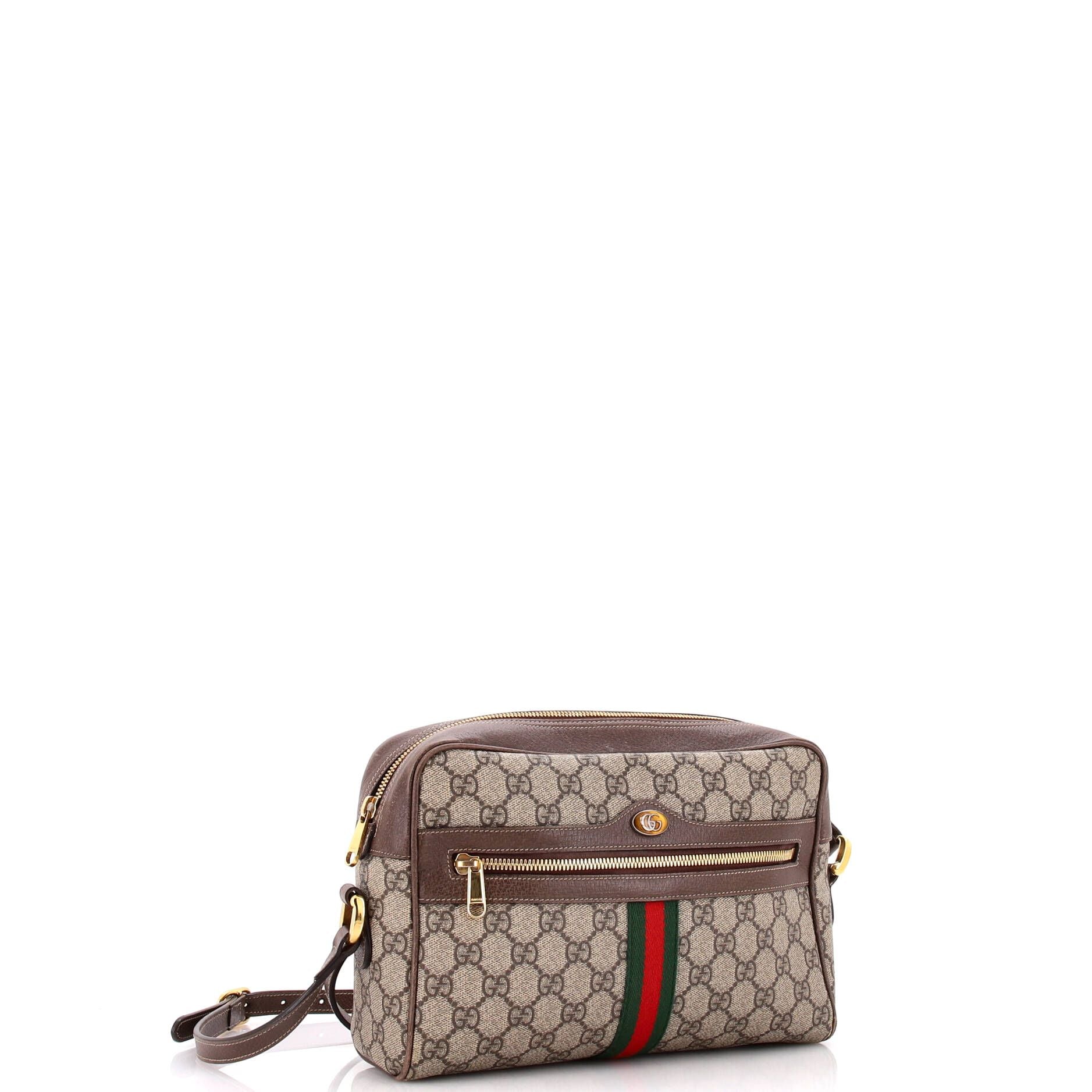 Gucci Small Ophidia Web Shoulder Bag, GG Supreme