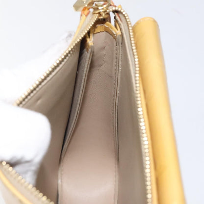 Louis Vuitton Vernis Motto Accessory Pouch Beige M 91136 Lv Auth